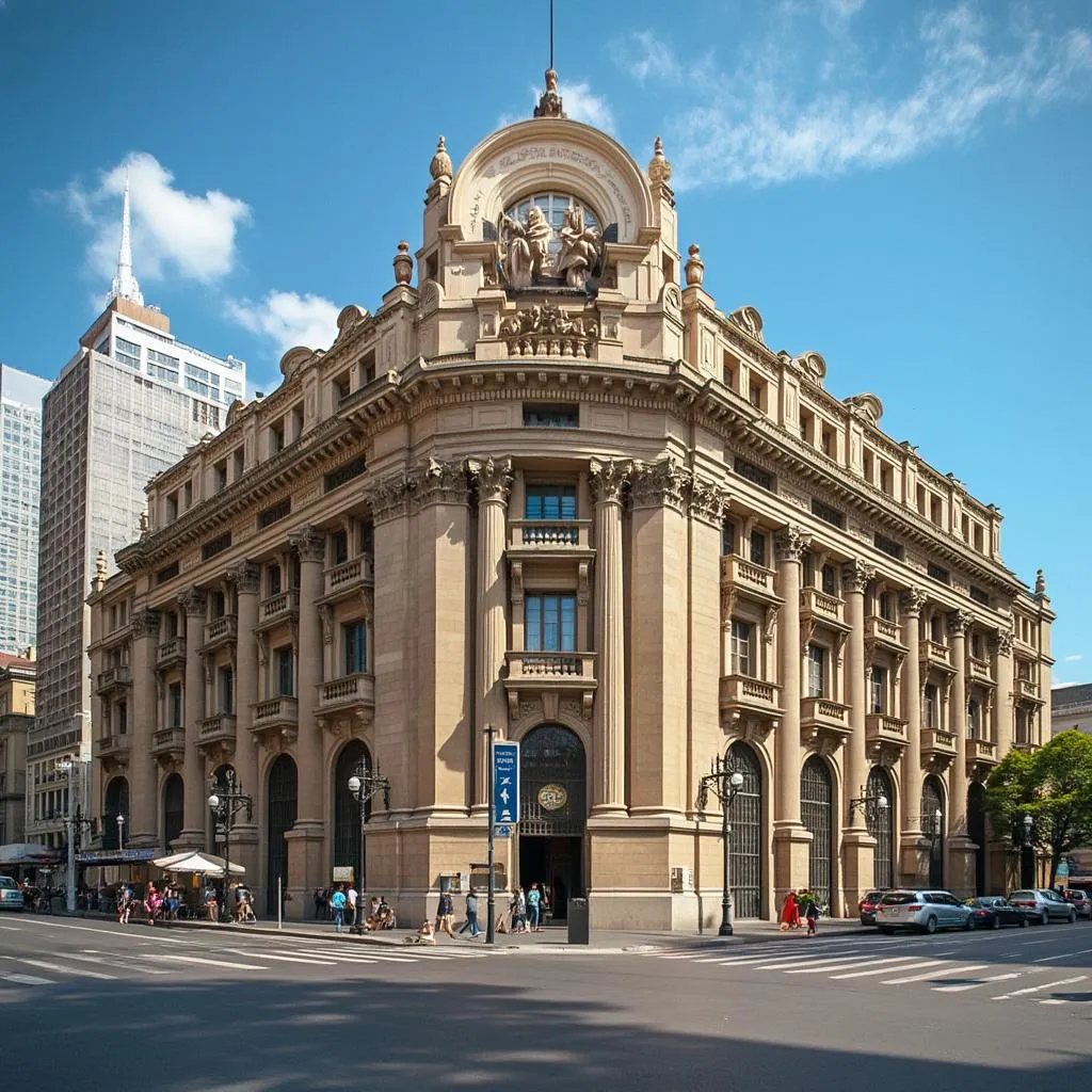 Edificio emblemático de Buenos Aires representando la historia financiera